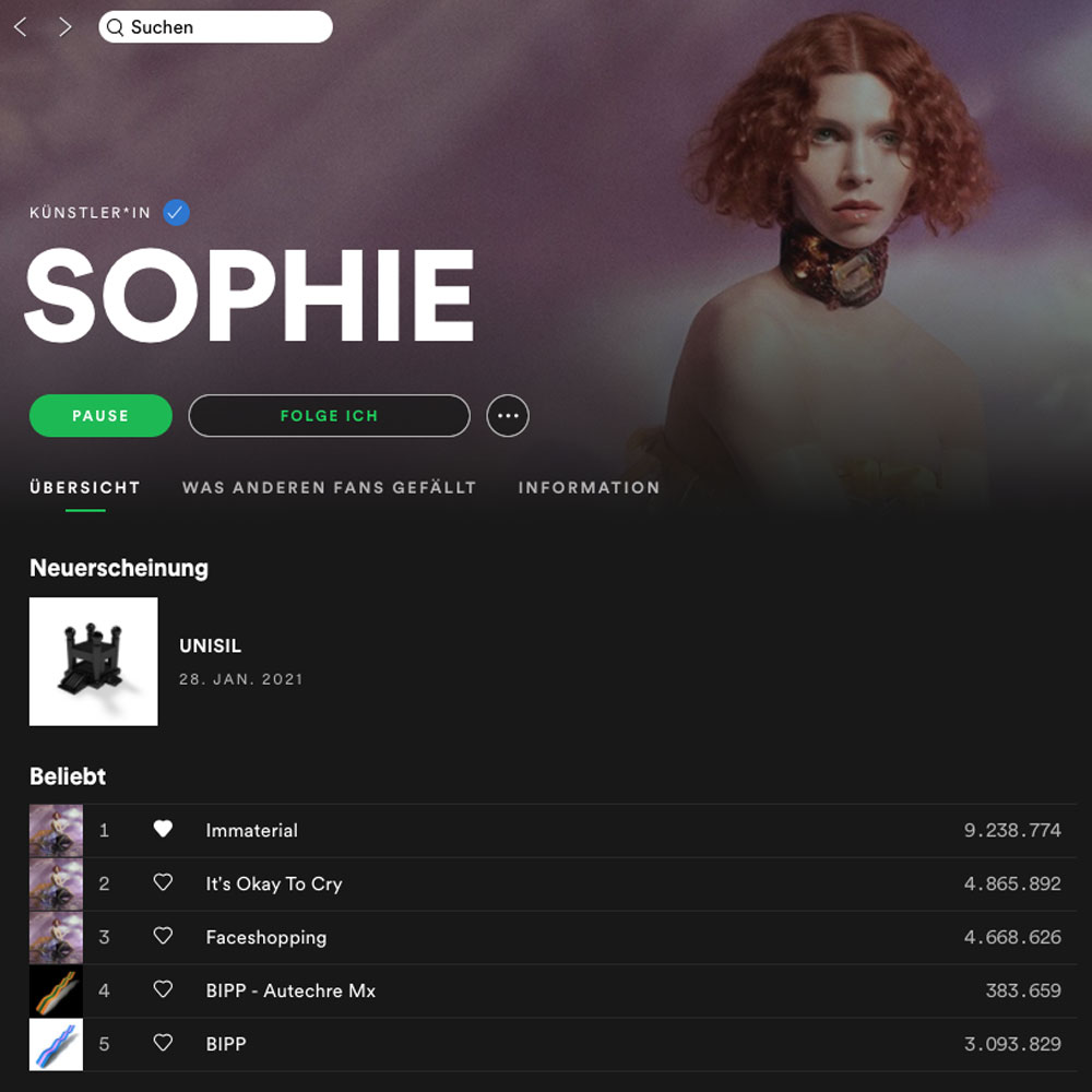Sophie - R.I.P.